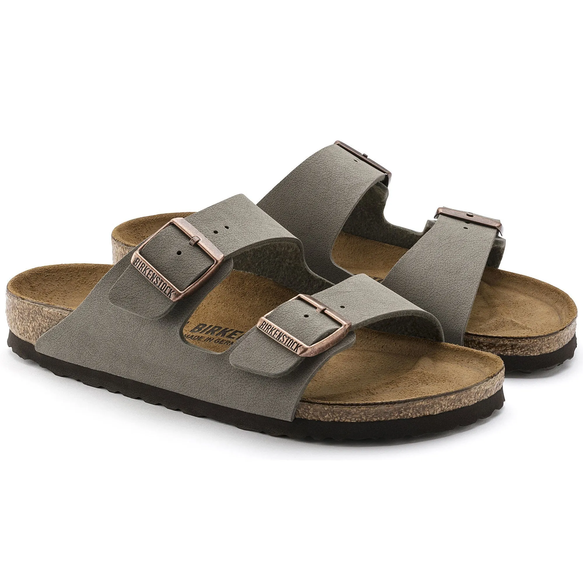 Birkenstock Arizona Stone BirkiBuc (Narrow)