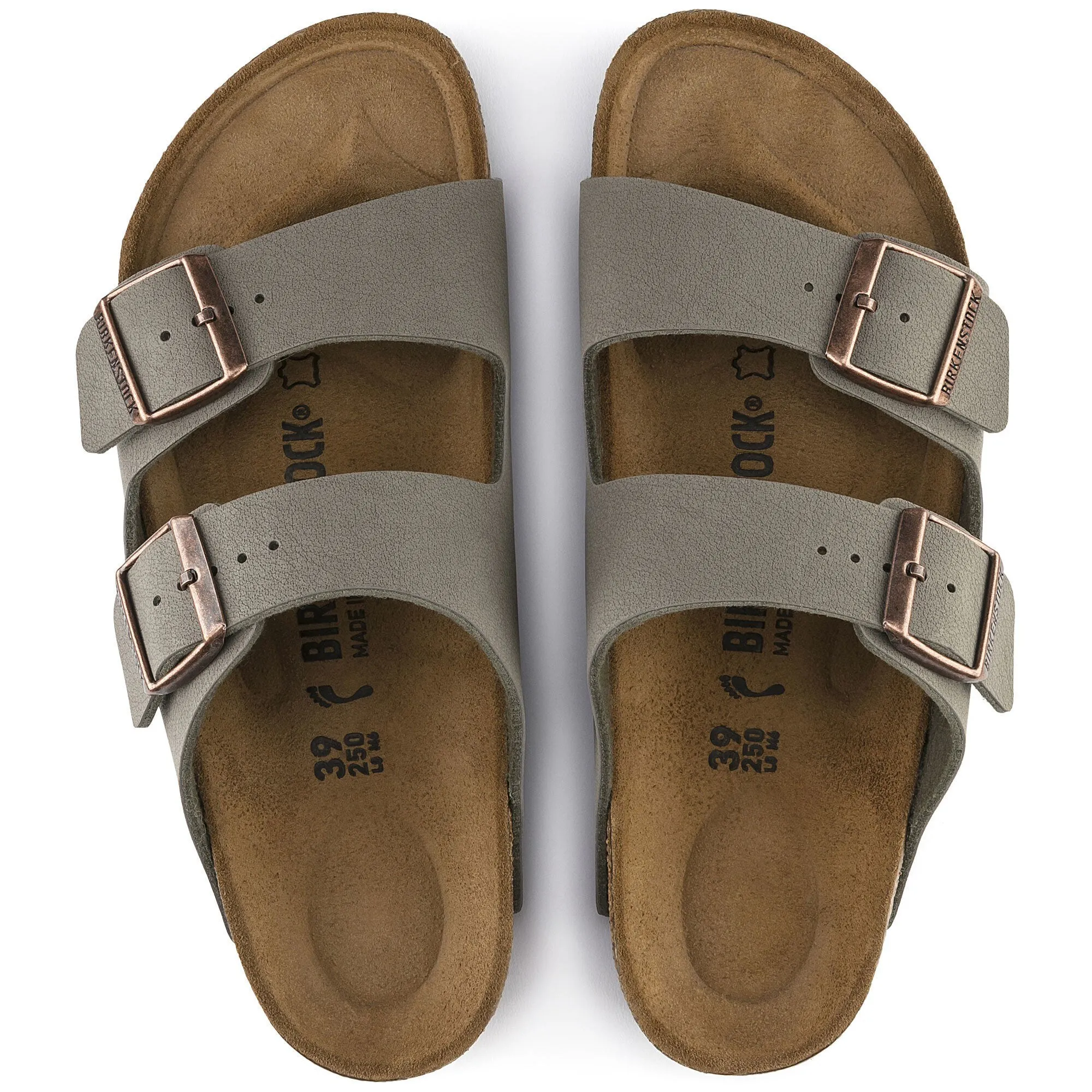 Birkenstock Arizona Stone BirkiBuc (Narrow)