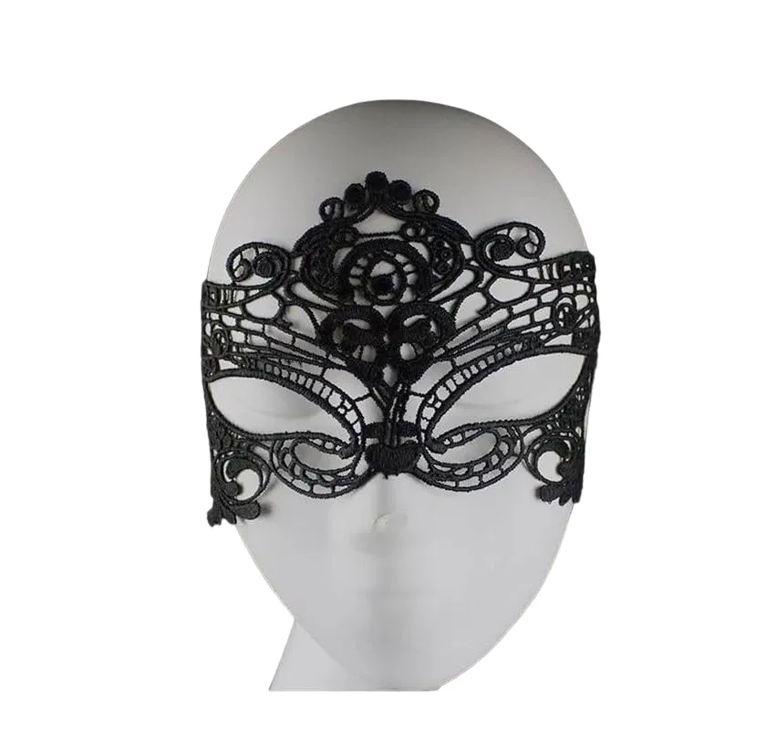 Black / White Sexy Lace Masquerade Eye Mask Fancy Dress Costume Ball Hens Party