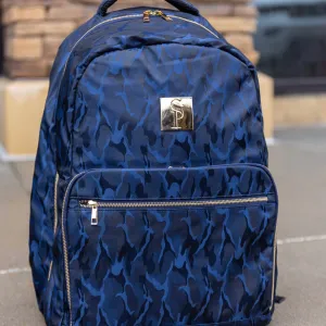 Blue Camo Commuter Bag