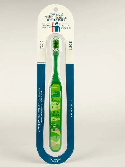 BlueQ "I'm A Golf Guy. Big Golf Guy."Toothbrush