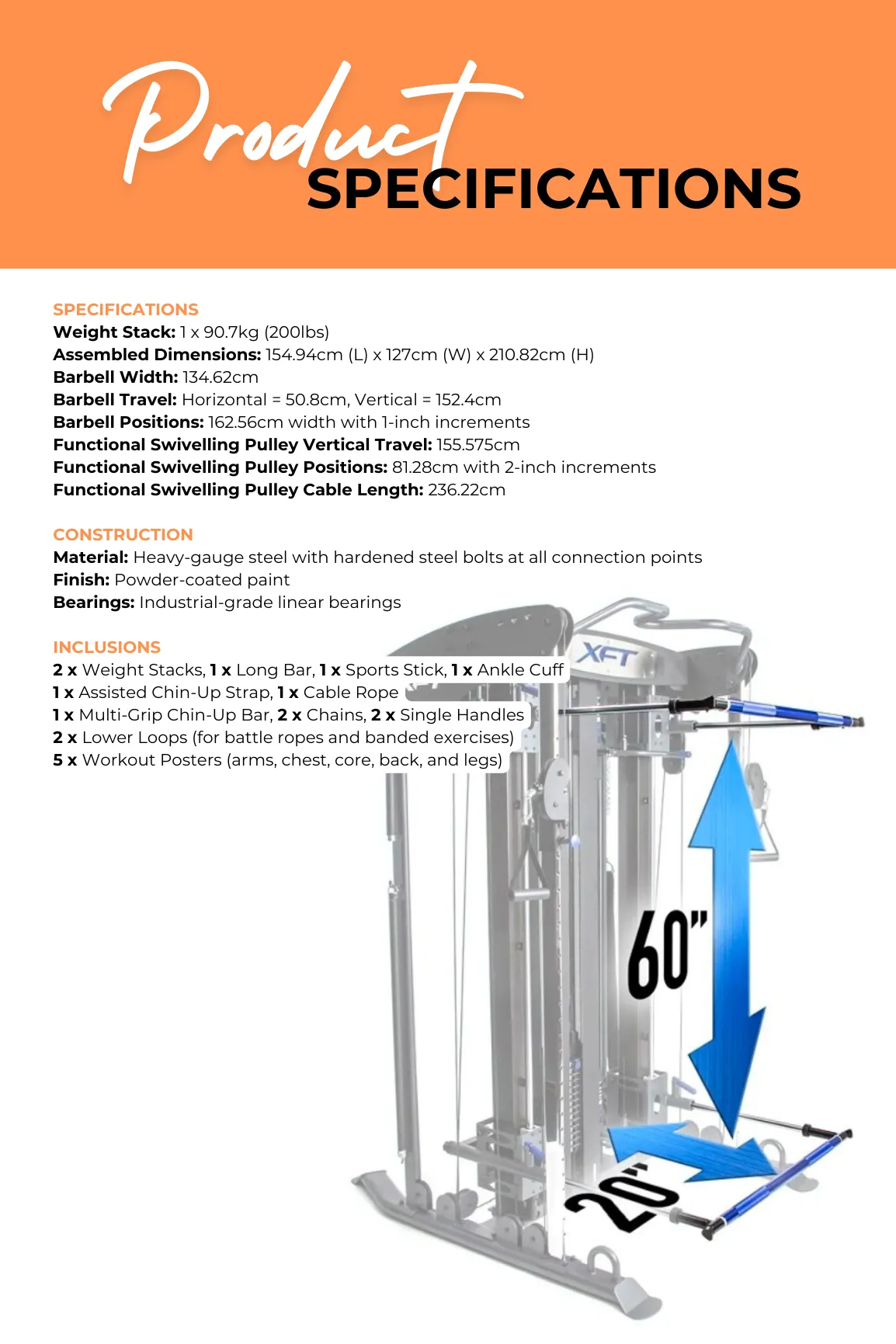 Bodycraft XFT Functional Trainer