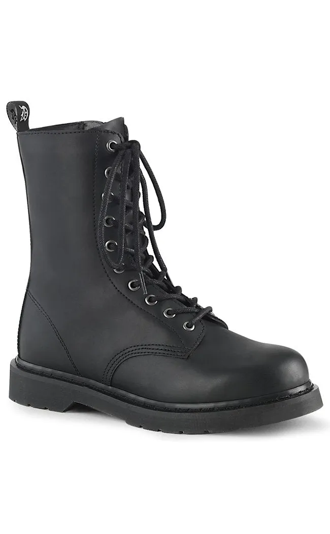 BOLT-200 Black Lace Up Boots (AU Stock)