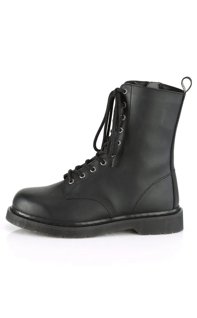 BOLT-200 Black Lace Up Boots (AU Stock)