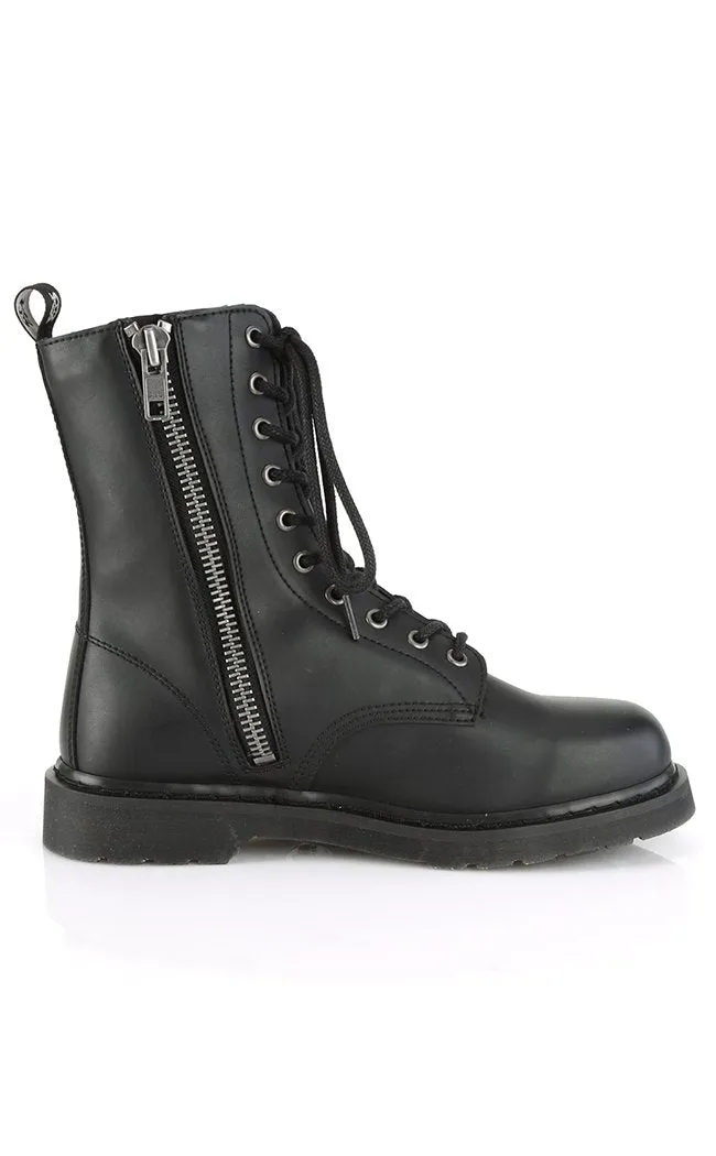 BOLT-200 Black Lace Up Boots (AU Stock)