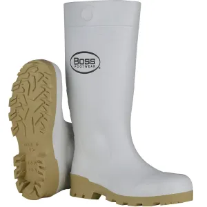 Boss 382-910/13 16" White PVC Steel Toe Boot