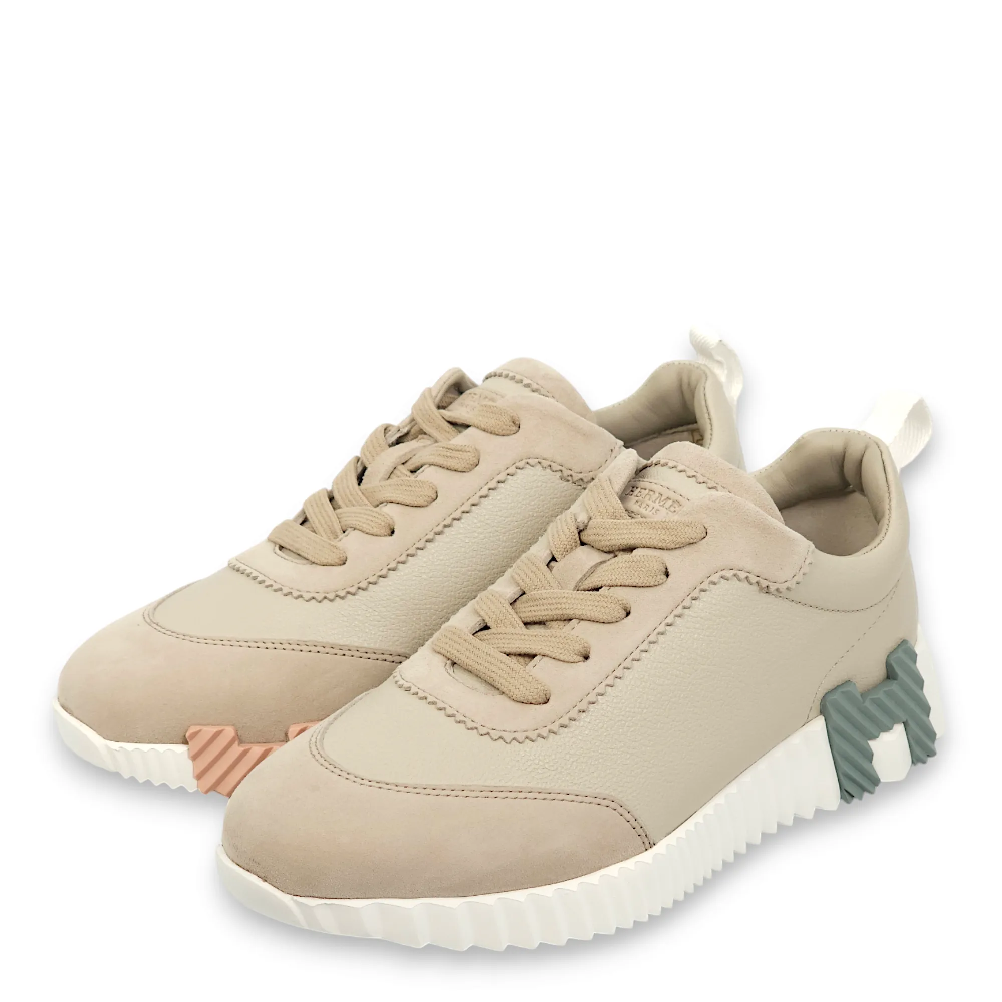 Bouncing 36.5 Beige Esquisse Sneakers in Chevre Mysore