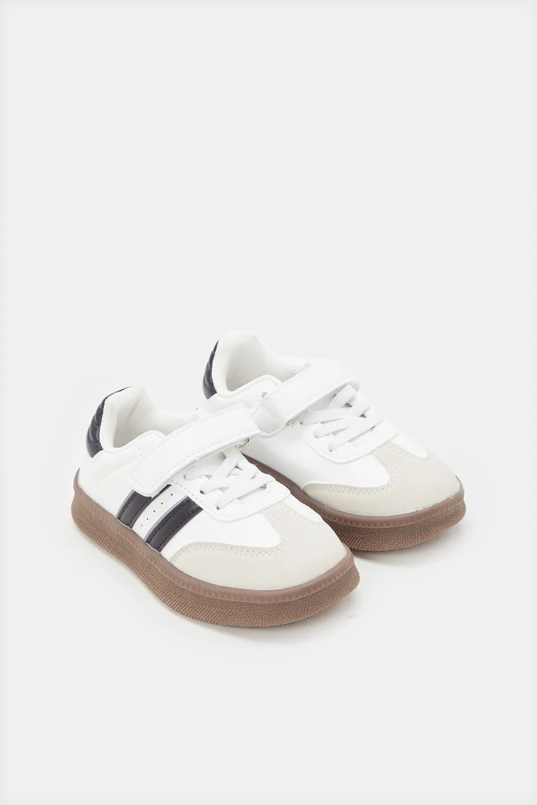 Boys White Multi-Piece Sneaker