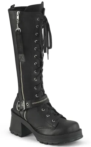 BRATTY-206 Black Knee High Boots