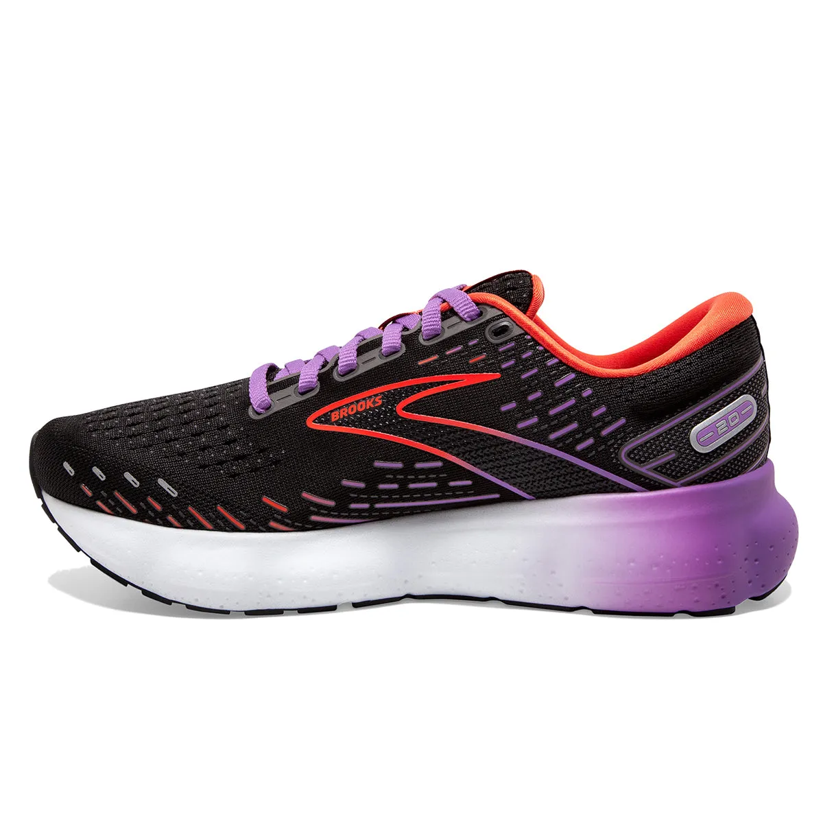 Brooks Glycerin 20 Womens | Black/bellflower/fiesta