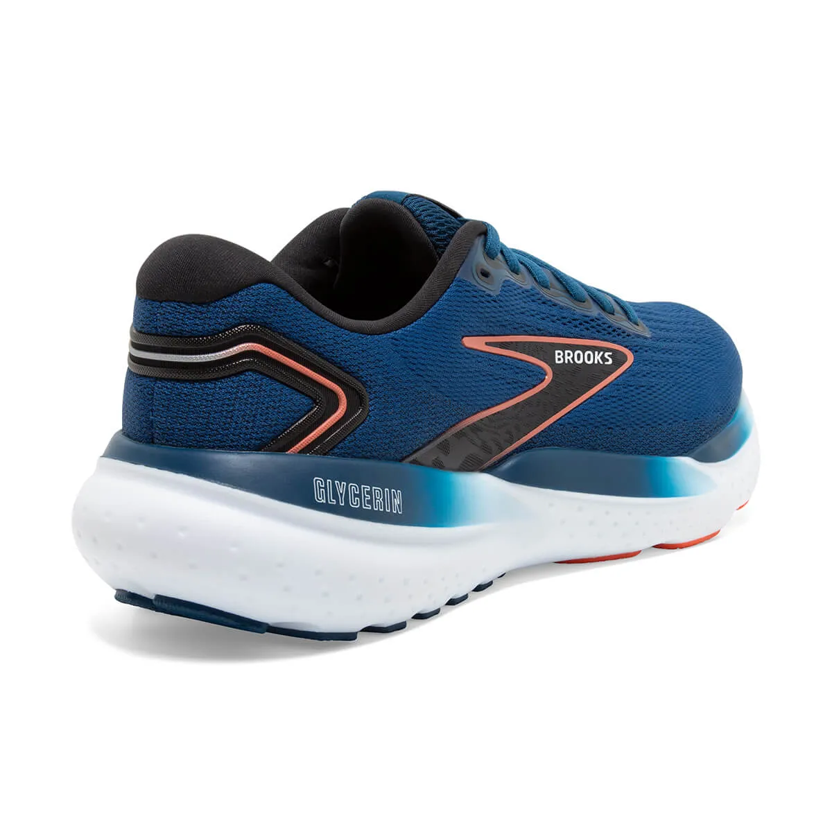 Brooks Glycerin 21 Mens | Blue Opal/black/nasturtium