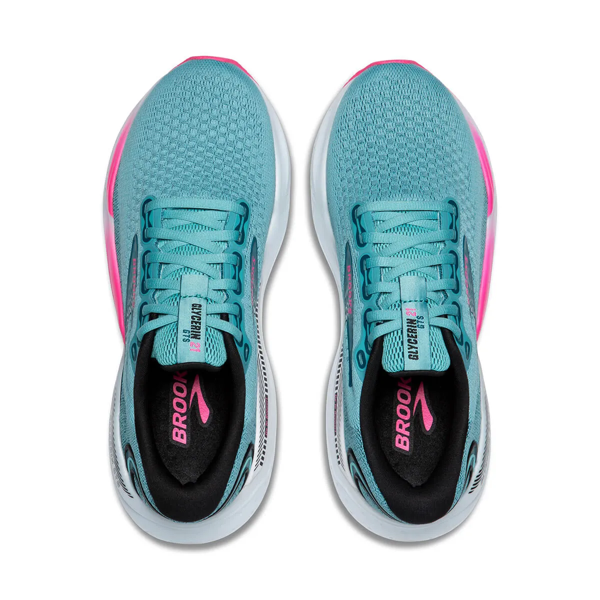 Brooks Glycerin GTS 21 Womens | Moroccan Blue/aqua/pink