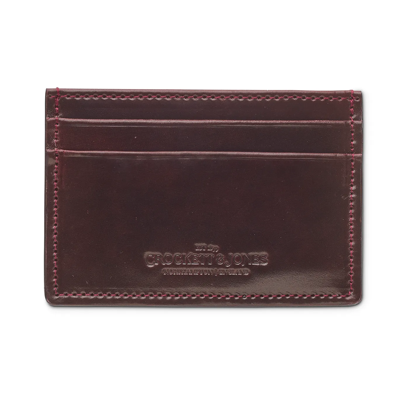 Card Holder Burgundy Cordovan