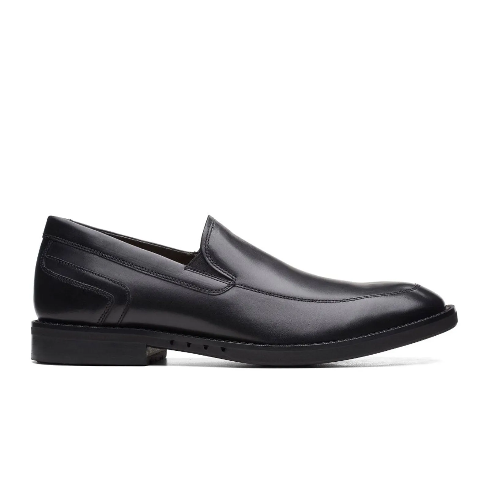 Clarks Un Hugh Step Slip On Loafer (Men) - Black Leather