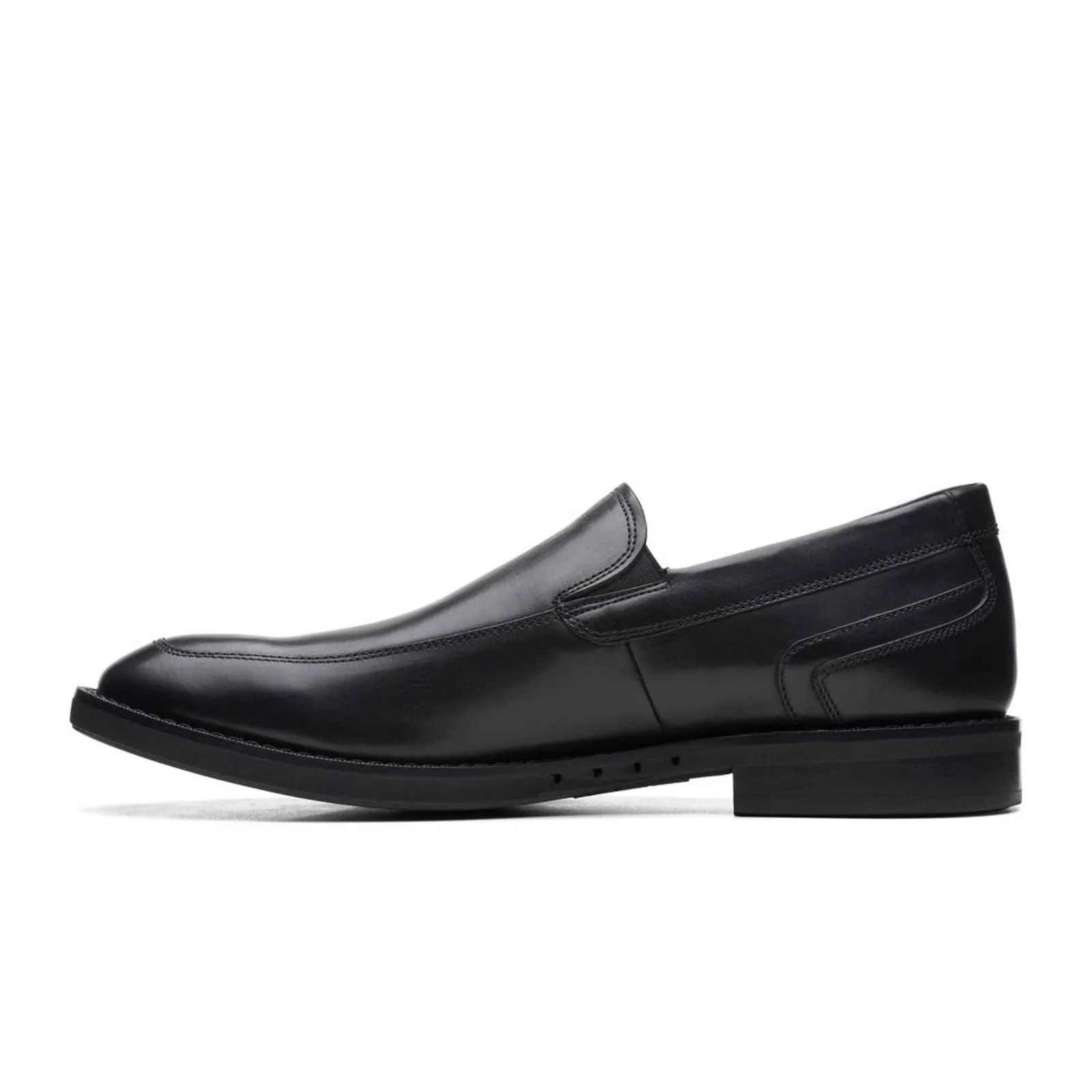 Clarks Un Hugh Step Slip On Loafer (Men) - Black Leather