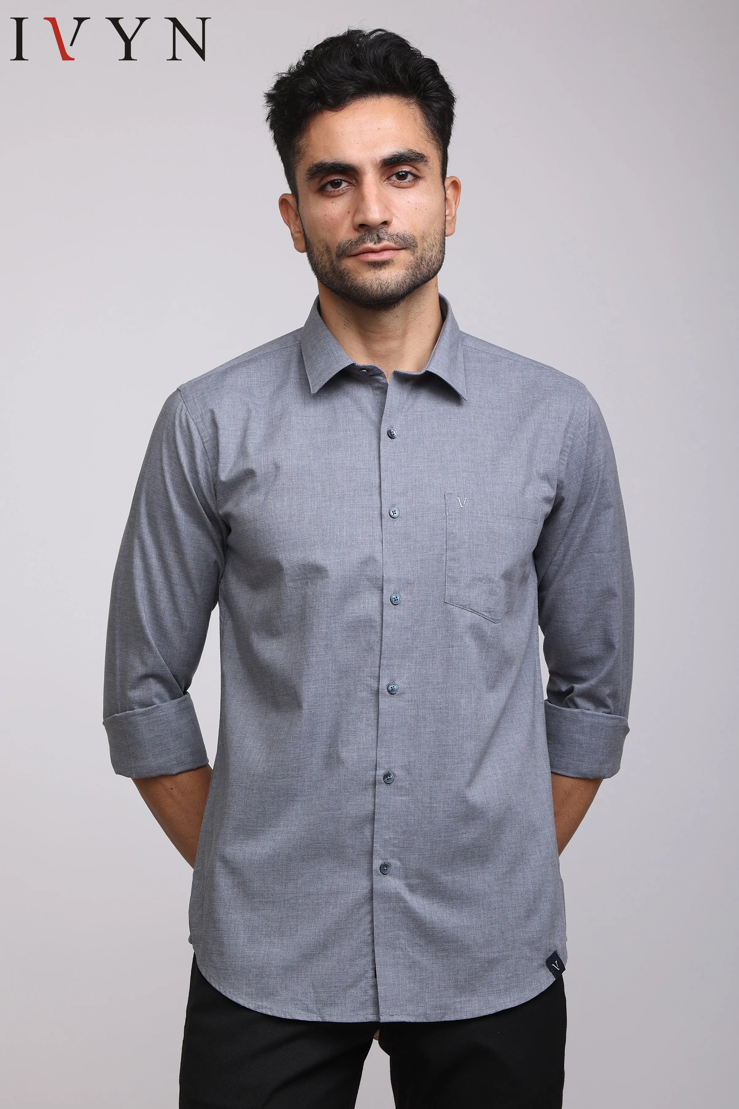 Classic Charcole Grey Casual shirt