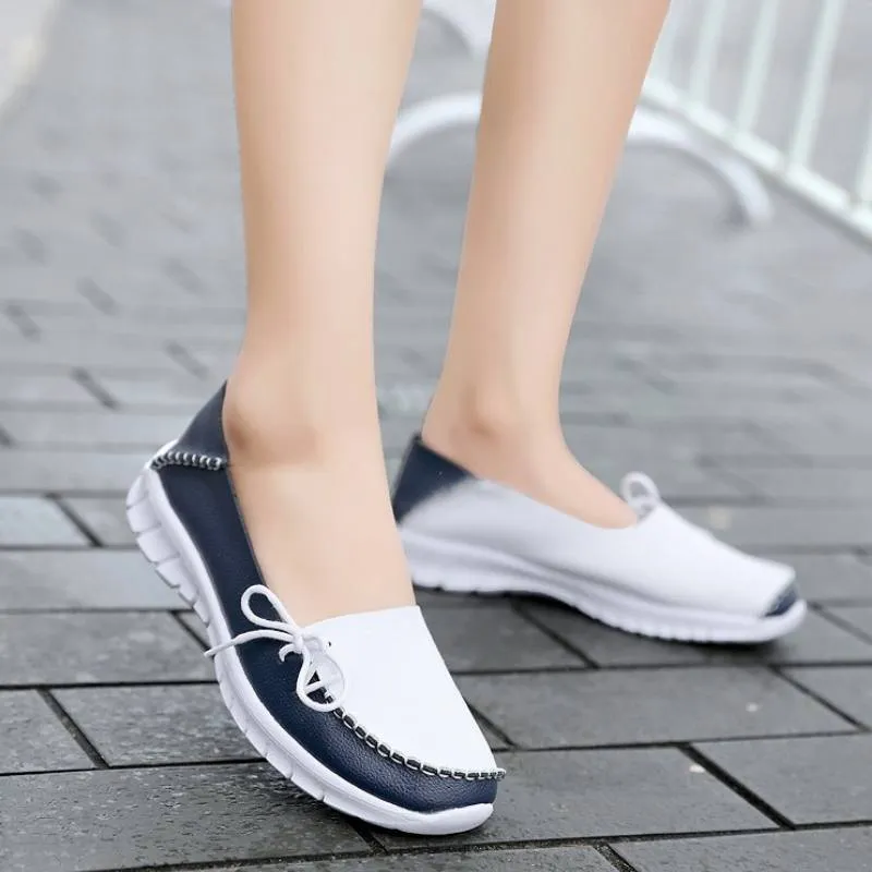 Comfortable Patch Designed Slip-On Loafers