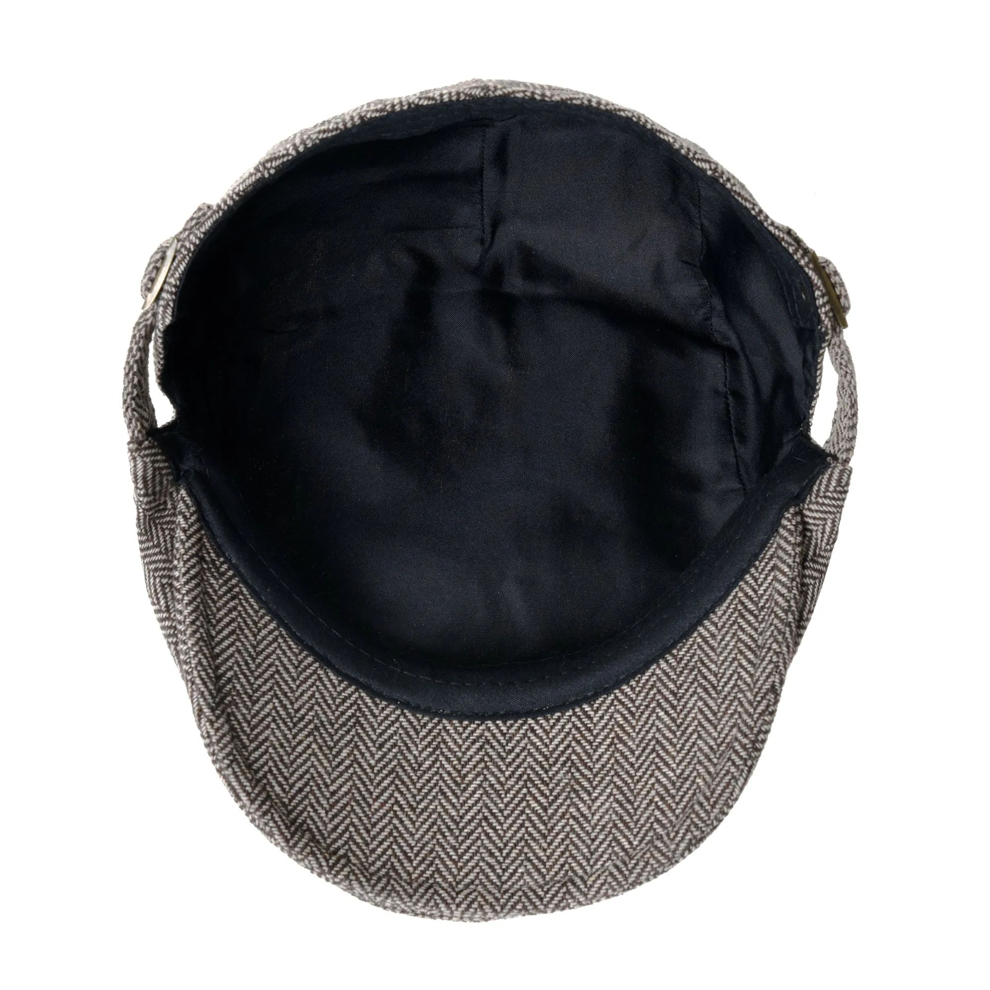 Cotton Flat Cap Herringbone Winter Warm Driving Hat YZ30102