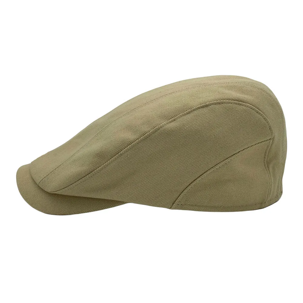 Cotton Newsboy Cap Flat Cap Ivy Gatsby Golf Cabbie Hat LD31511