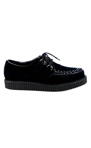 CREEPER-602S Black Suede Creepers