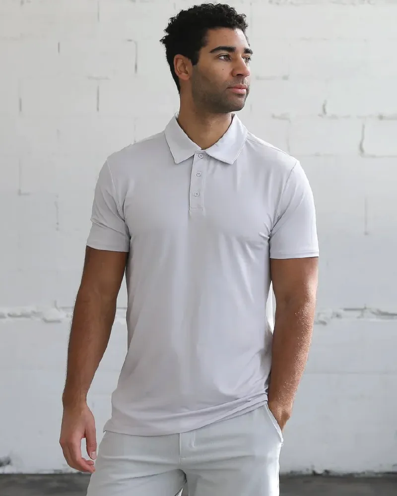 Crest 2.0 Light Grey Polo