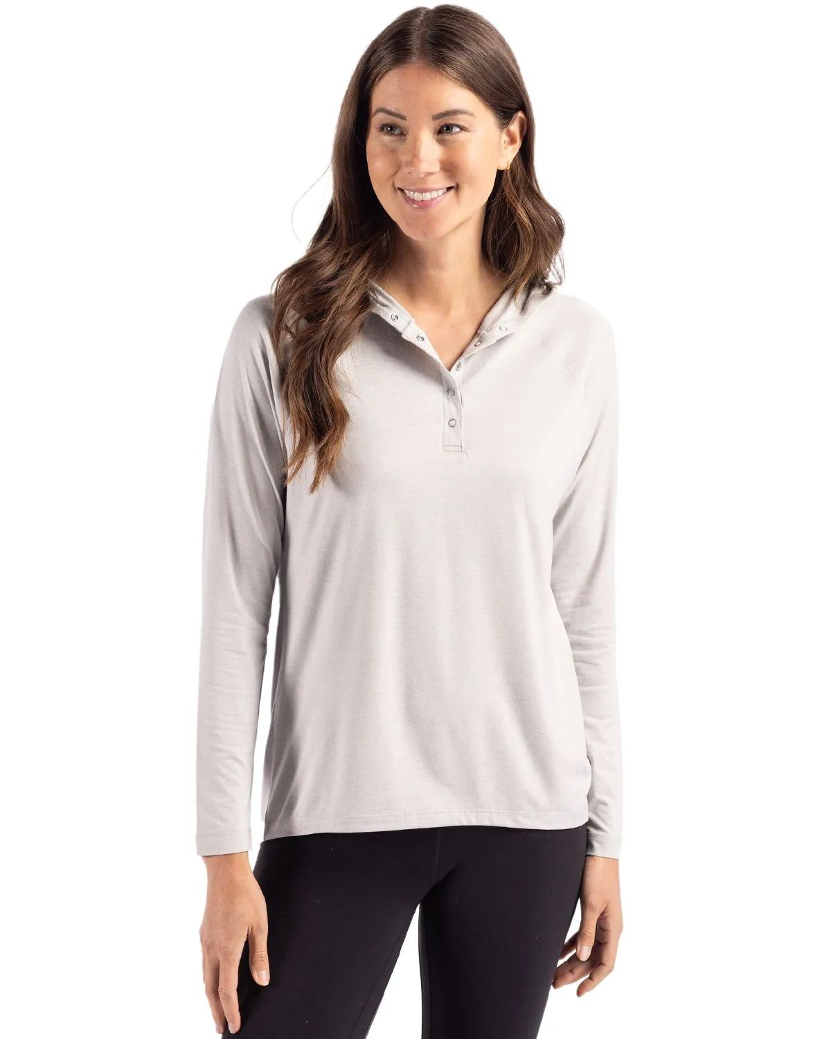 Cutter & Buck - Women's Coastline Epic Comfort Recycled Hooded Shirt