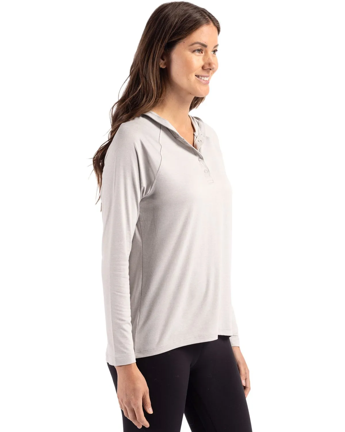 Cutter & Buck - Women's Coastline Epic Comfort Recycled Hooded Shirt