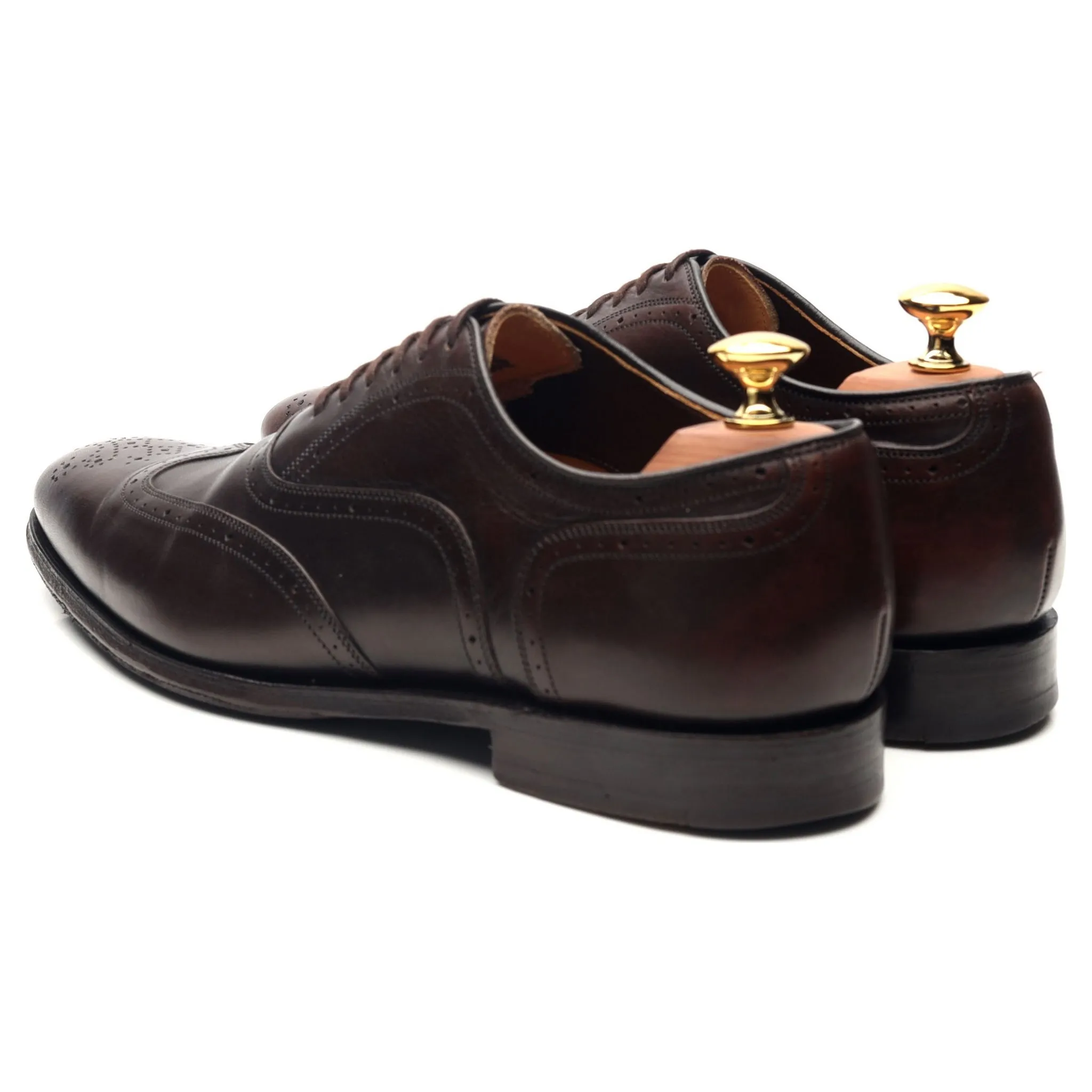 Dark Brown Leather Brogues UK 6 G