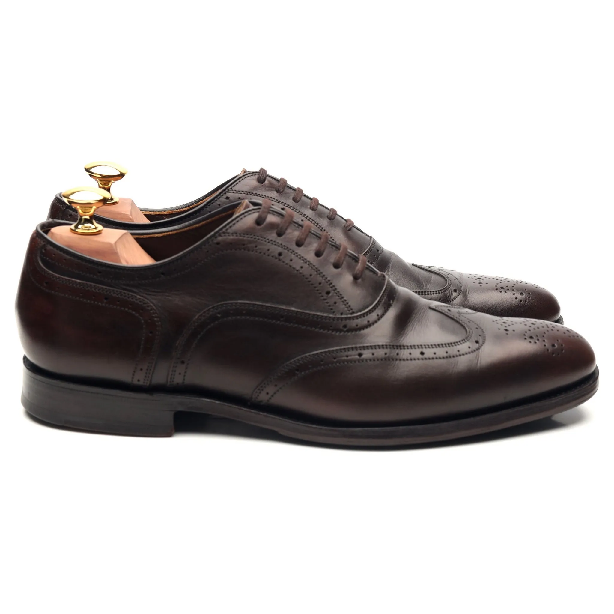 Dark Brown Leather Brogues UK 6 G