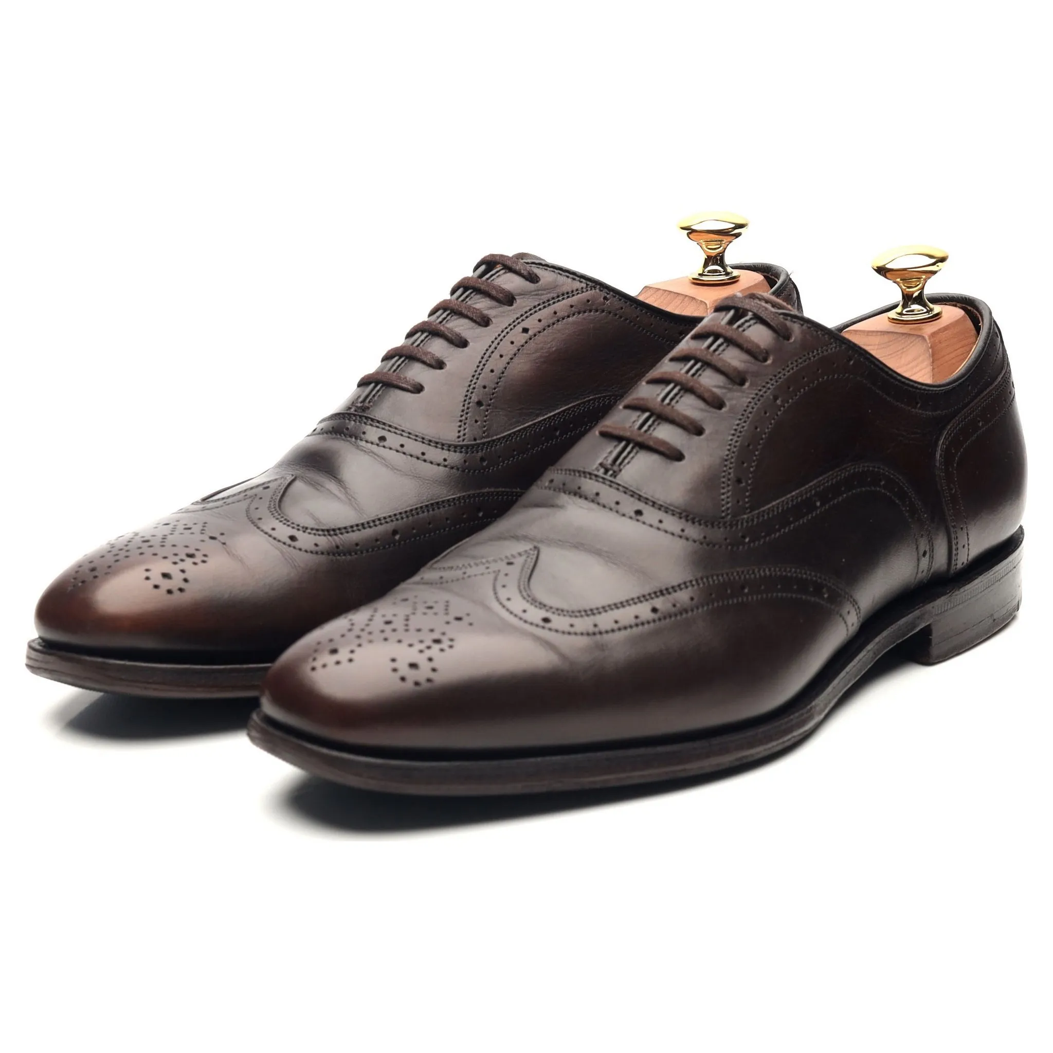 Dark Brown Leather Brogues UK 6 G