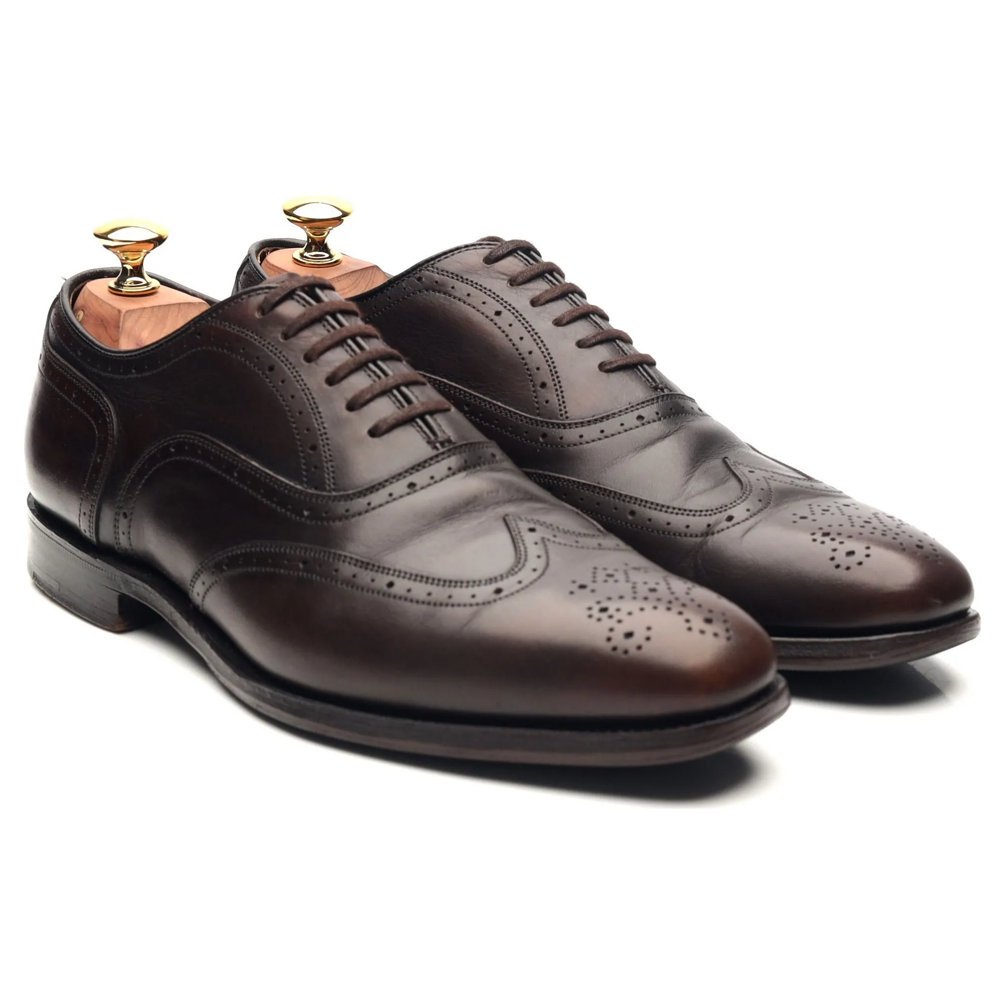 Dark Brown Leather Brogues UK 6 G