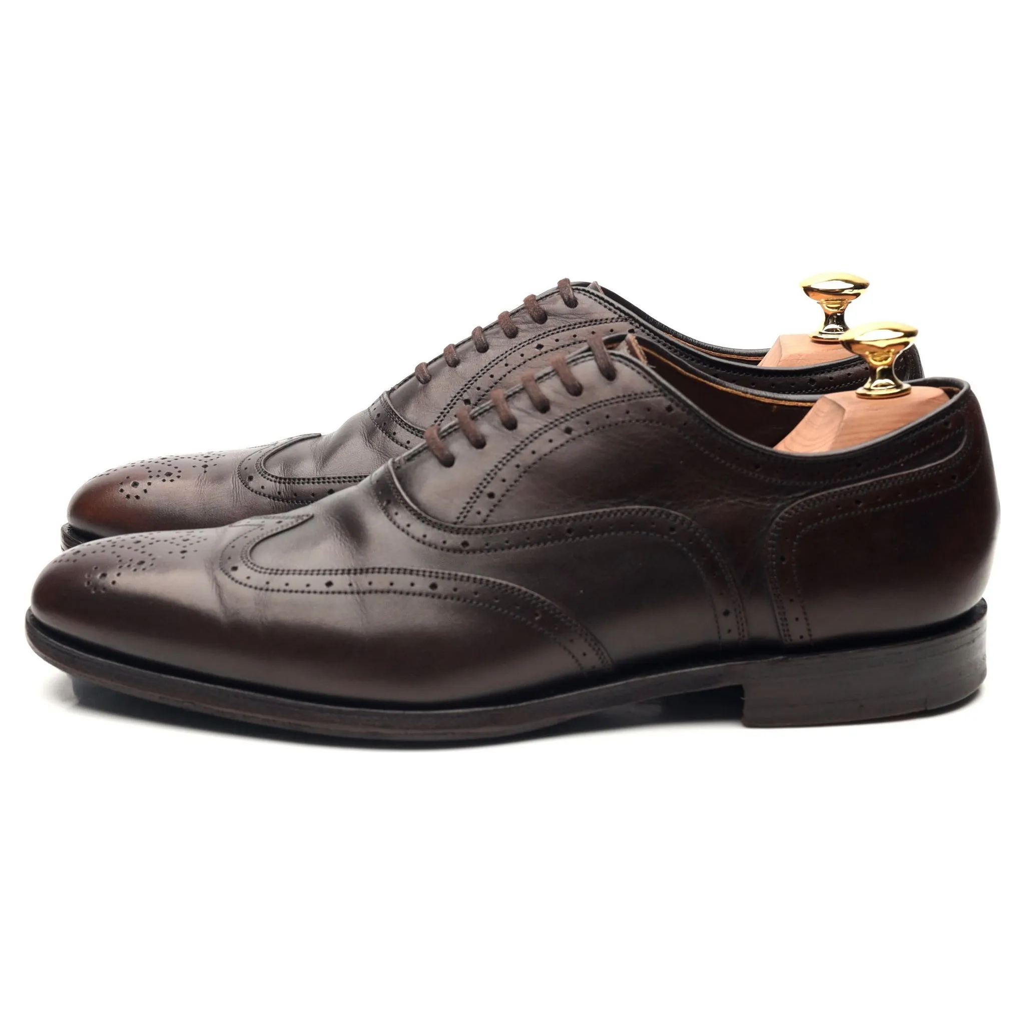 Dark Brown Leather Brogues UK 6 G