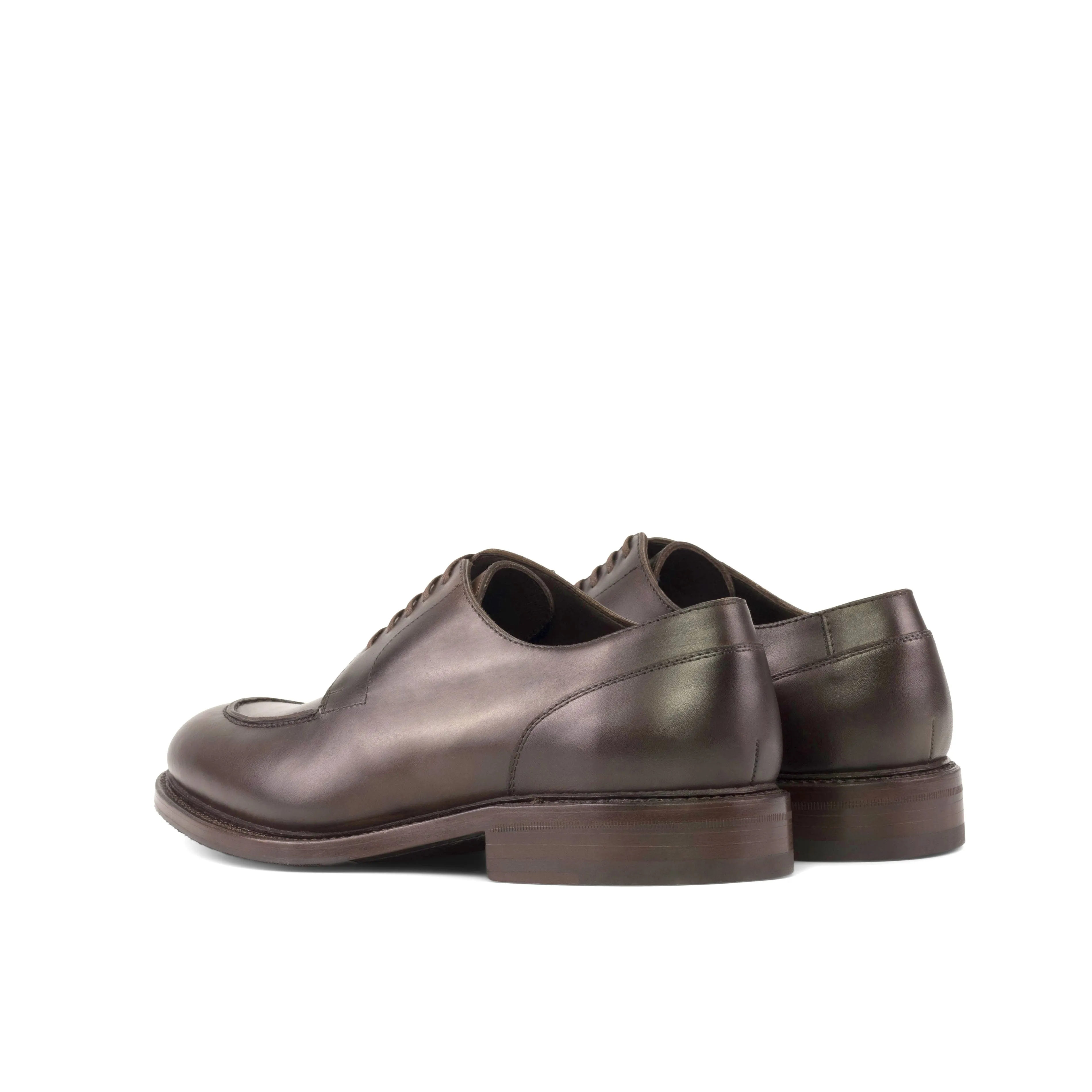 Dark Brown Split Toe Derby Shoes