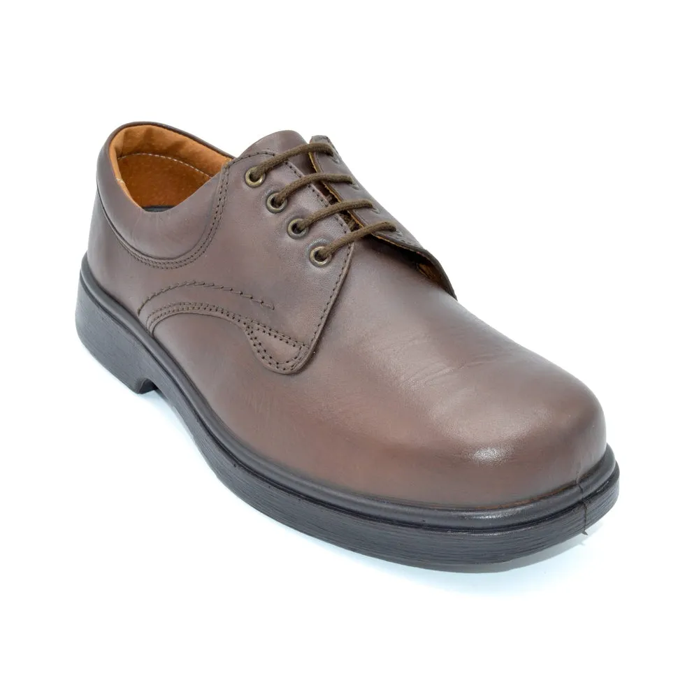 DB Shannon/Bob - Mens Extra Wide Lace Up - 2V and 6V Width Fittings - Brown