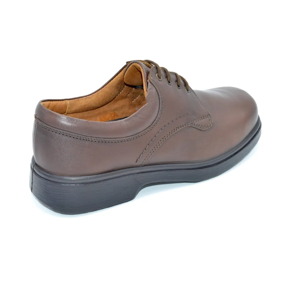 DB Shannon/Bob - Mens Extra Wide Lace Up - 2V and 6V Width Fittings - Brown