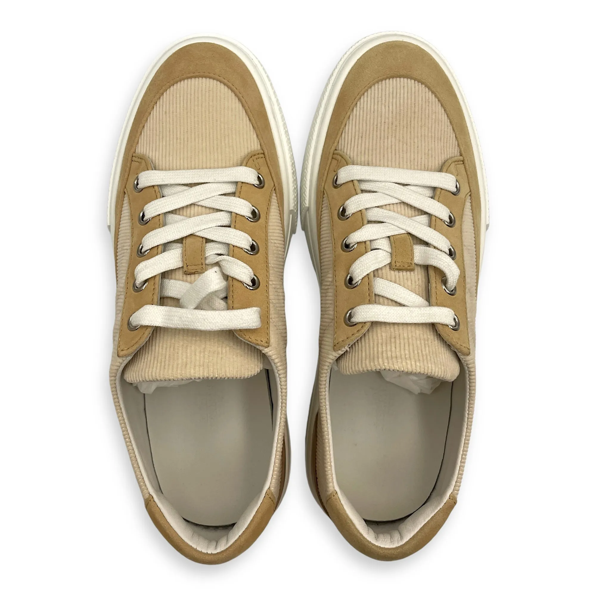 Deep Sneaker 38 Beige Shoes in Suede Leather