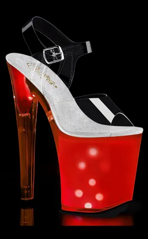 DISCOLITE-808 Light Up Platform Heels