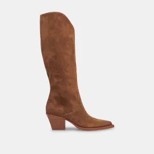 Dolce Vita Raj Boots in Brown Suede