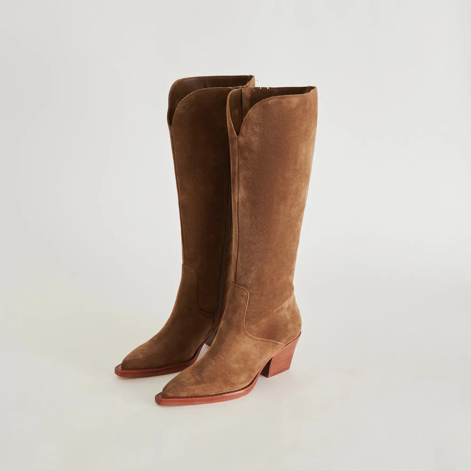 Dolce Vita Raj Boots in Brown Suede