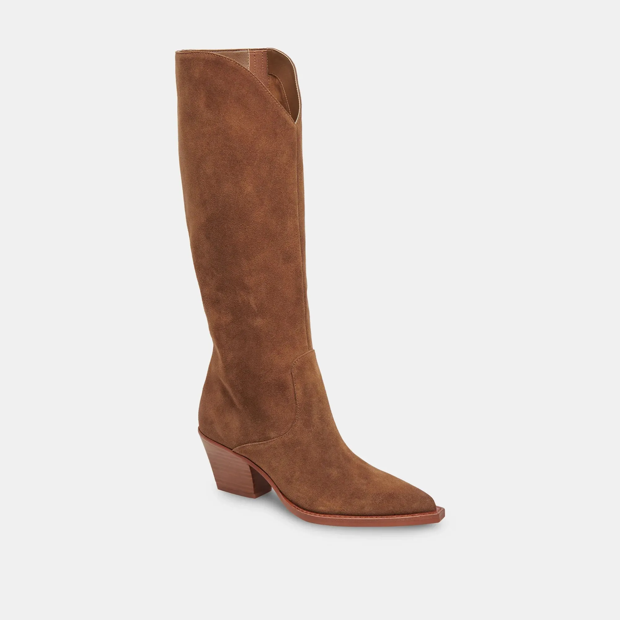 Dolce Vita Raj Boots in Brown Suede