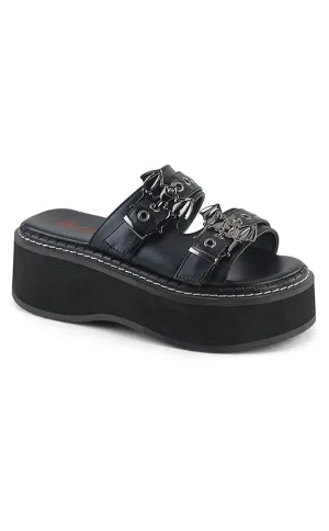 EMILY-100 Black Slide Sandals (AU Stock)