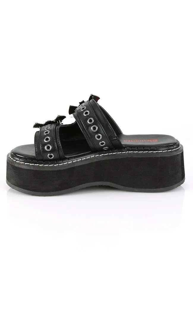 EMILY-100 Black Slide Sandals (AU Stock)