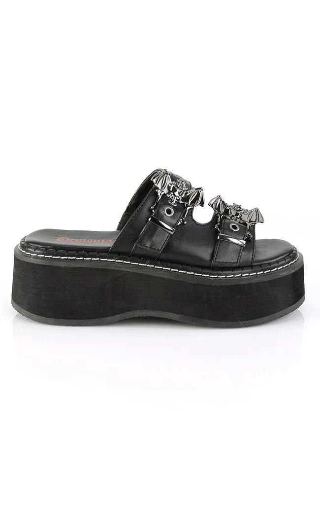 EMILY-100 Black Slide Sandals (AU Stock)