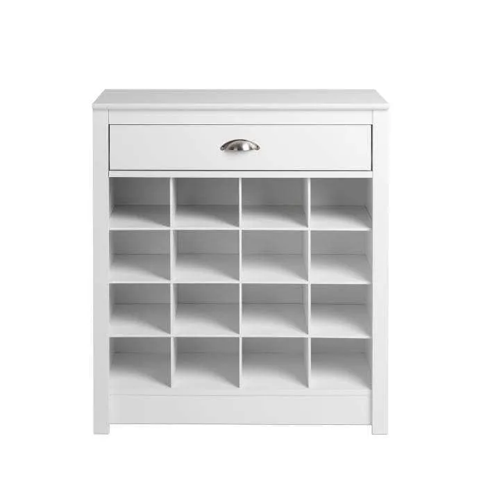 Entryway Shoe Storage Cabinet with 16 Cubbies - Available in 2 Colours