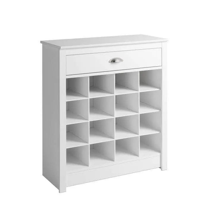 Entryway Shoe Storage Cabinet with 16 Cubbies - Available in 2 Colours