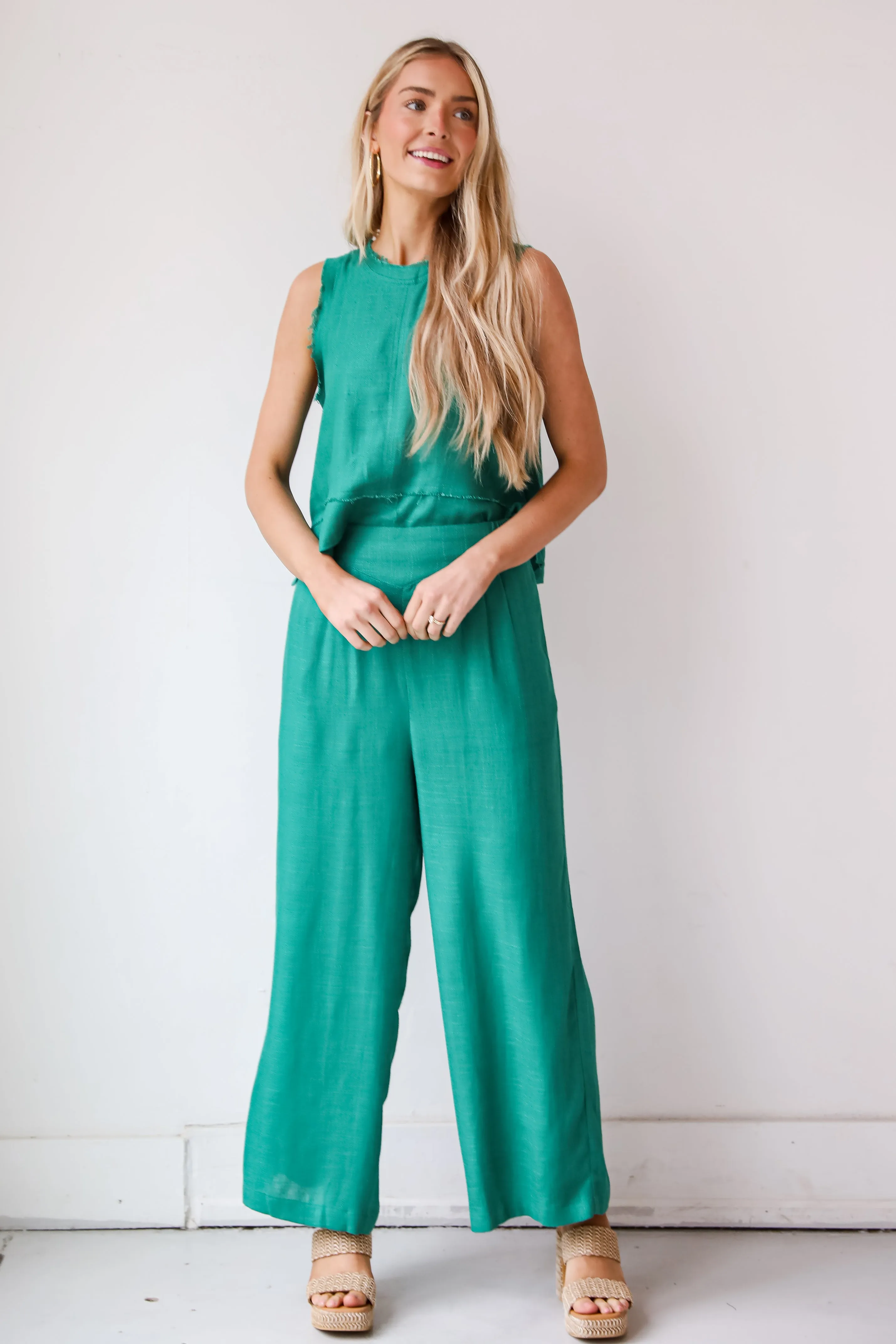 FINAL SALE - Dreamy Decision Linen Pants - DU DEAL