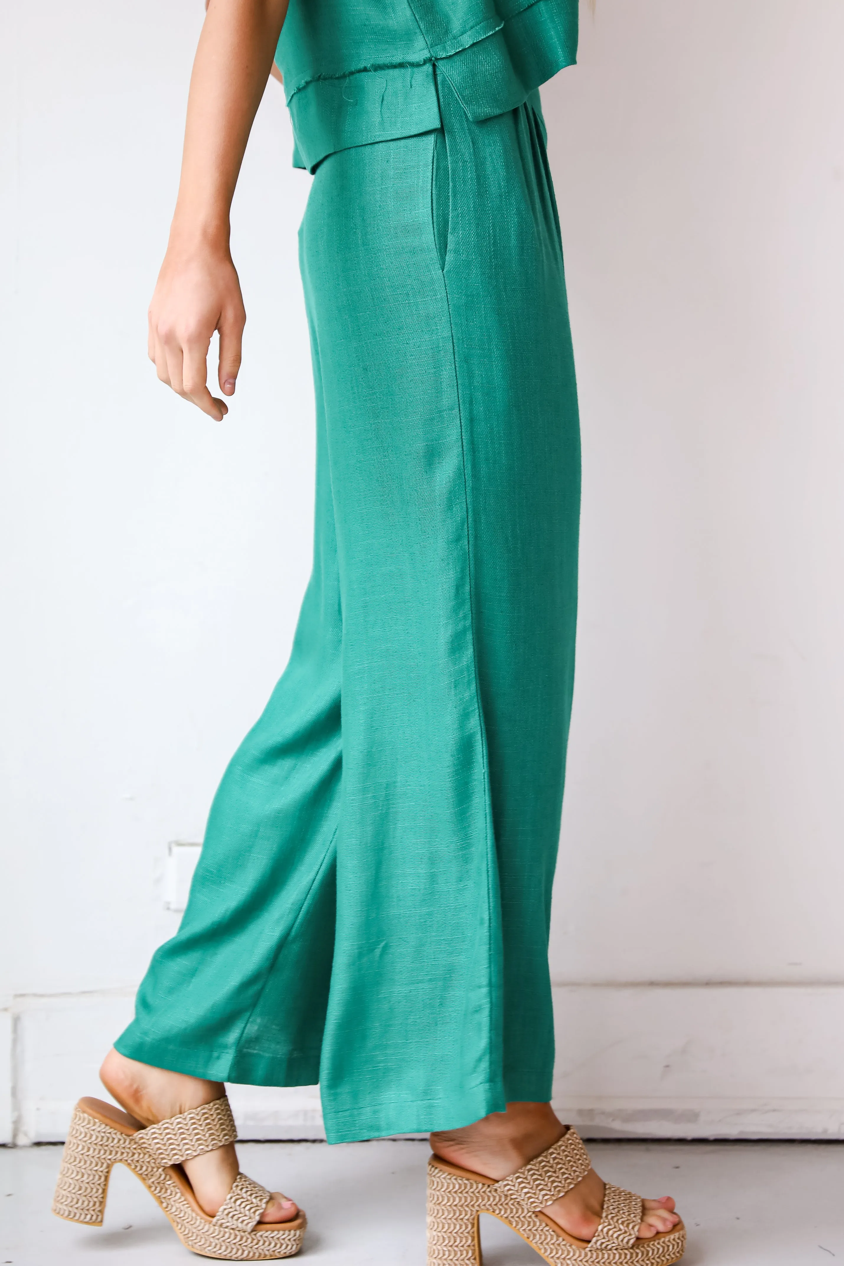 FINAL SALE - Dreamy Decision Linen Pants - DU DEAL