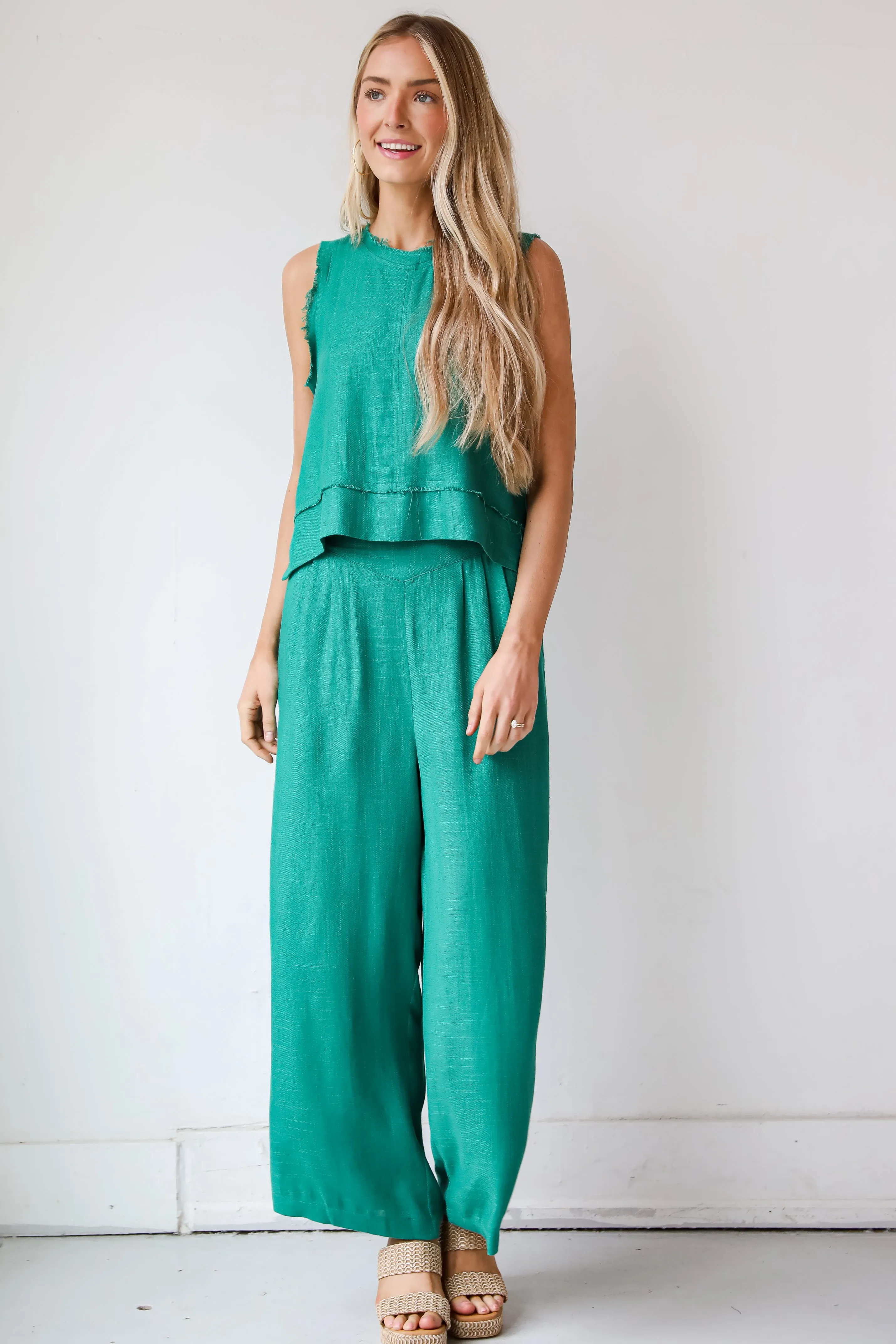 FINAL SALE - Dreamy Decision Linen Pants - DU DEAL