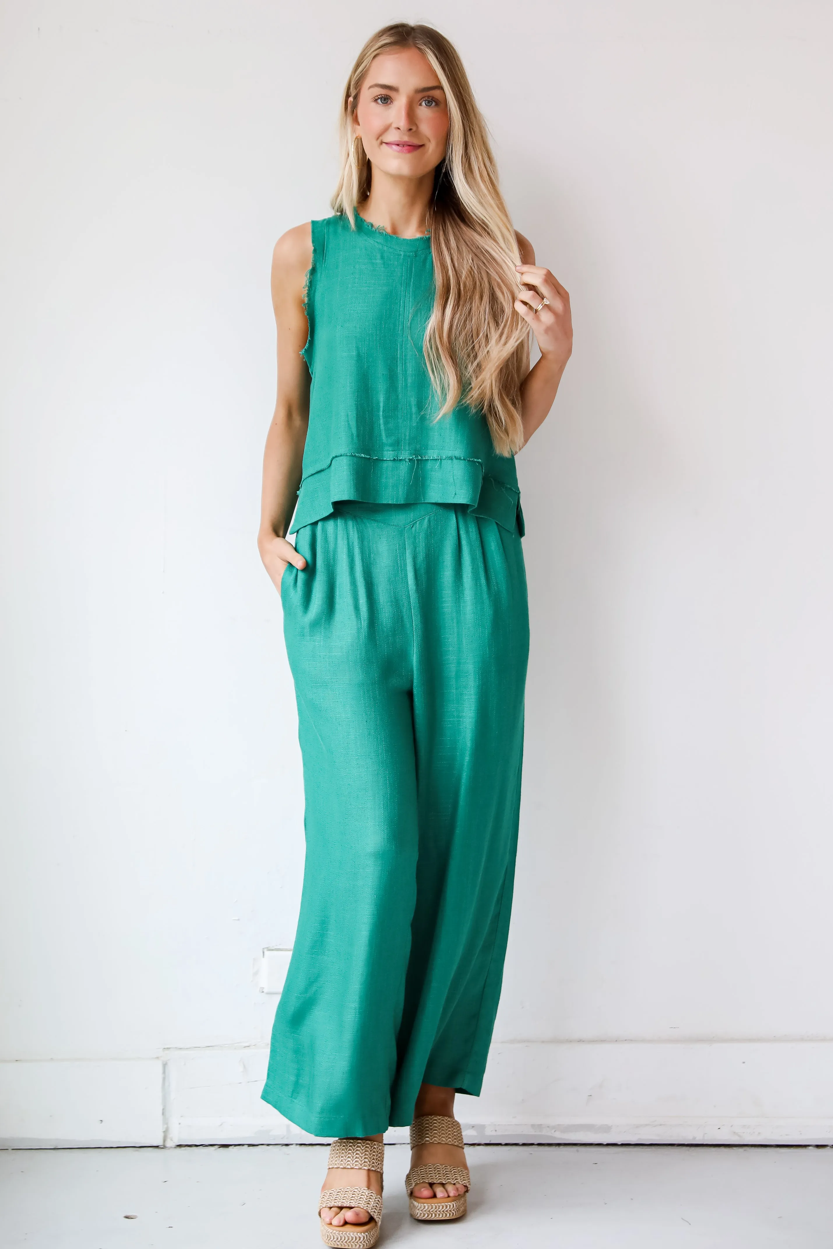 FINAL SALE - Dreamy Decision Linen Pants - DU DEAL