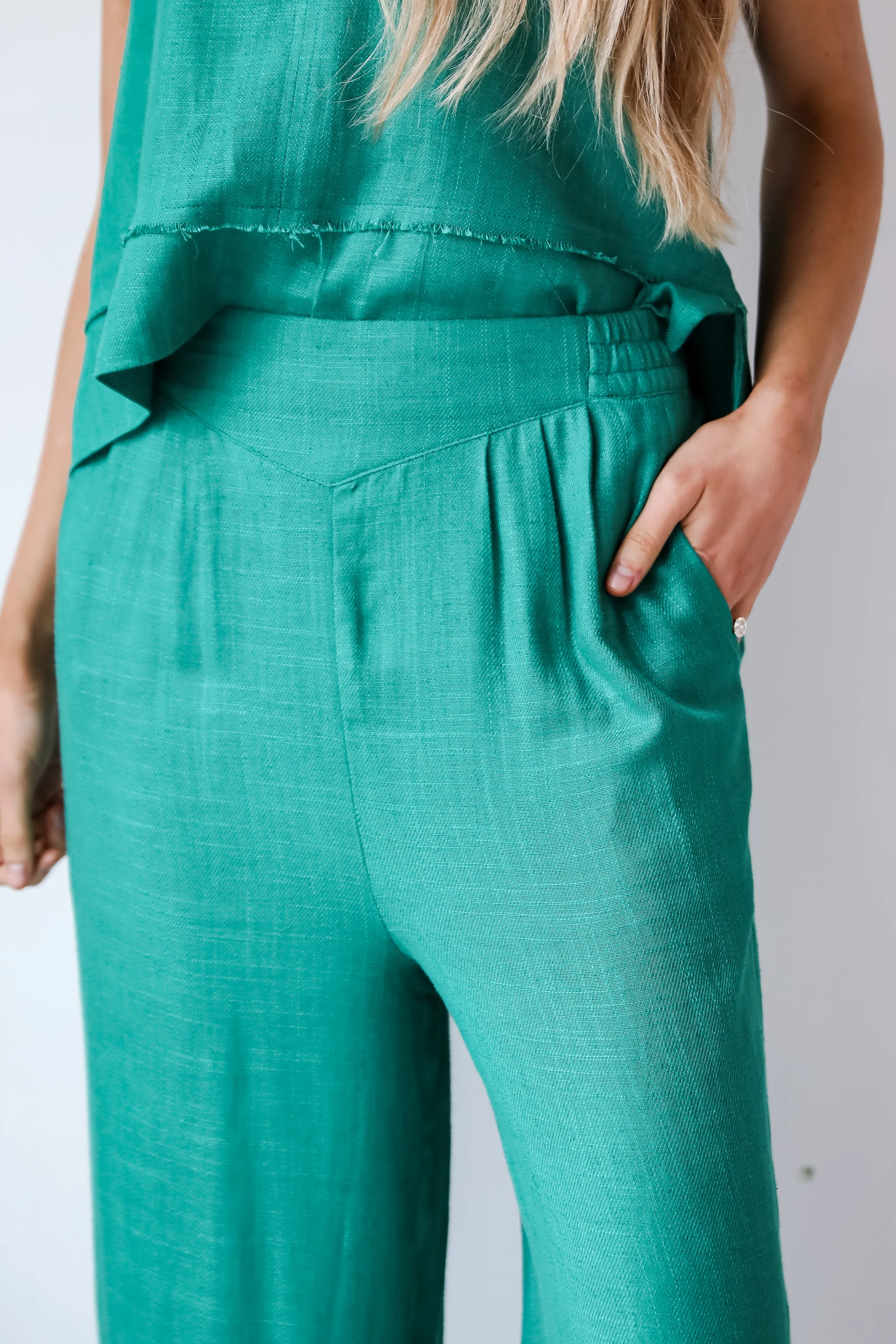 FINAL SALE - Dreamy Decision Linen Pants - DU DEAL